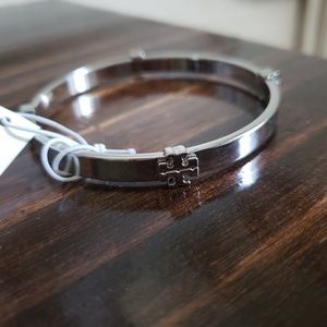 Tory Burch silver Bangle Bracelet